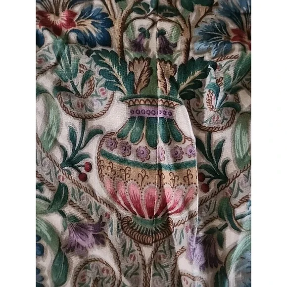 Vintage Arthur Sanderson CASCACS Linen Fabric fromKING SIZE HEAD BOARD 83 X 48